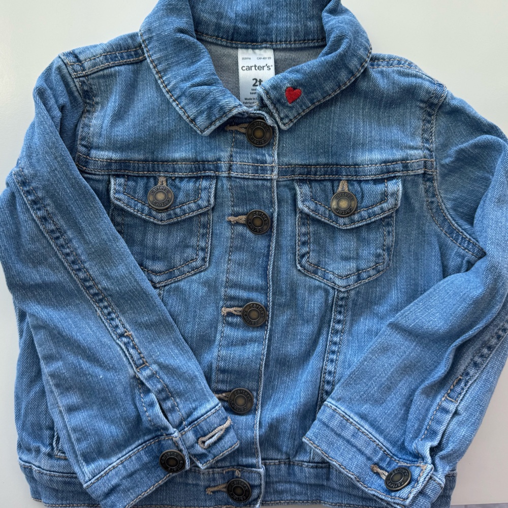 Carter’s Embroidered Heart Jean Jacket